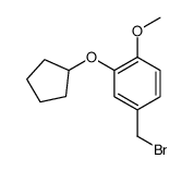 4-(bromomethyl)-2-cyclopentyloxy-1-methoxybenzene Structure