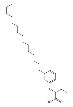 2-(3-pentadecylphenoxy)butanoic acid Structure