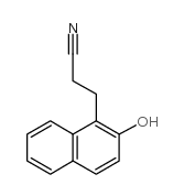 3-(2-羟基-1-萘)丙腈结构式