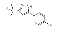 3-(4-氯苯基)-5-(三氟甲基)-1H-吡唑结构式