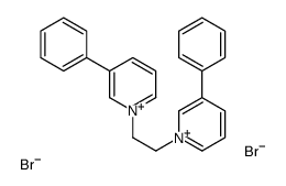 3-phenyl-1-[2-(3-phenylpyridin-1-ium-1-yl)ethyl]pyridin-1-ium,dibromide Structure