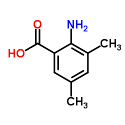 3,5-二甲基-2-氨基苯甲酸结构式