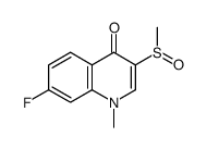 7-fluoro-1-methyl-3-[(R)-methylsulfinyl]quinolin-4-one Structure