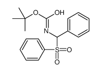 tert-butyl N-[benzenesulfonyl(phenyl)methyl]carbamate Structure