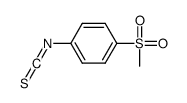 1-isothiocyanato-4-methylsulfonylbenzene Structure