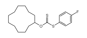 O-cyclododecyl S-(4-fluorophenyl) carbonodithioate结构式