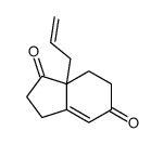 (7aR)-7a-prop-2-enyl-2,3,6,7-tetrahydroindene-1,5-dione结构式