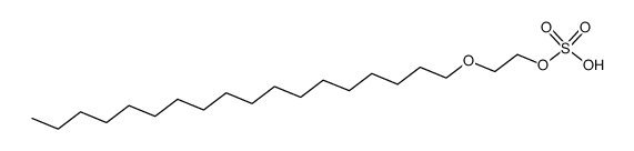 sulfuric acid mono-(2-octadecyloxy-ethyl) ester Structure