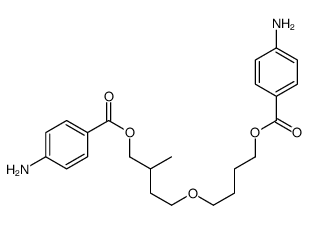 聚(1,4-丁二醇-3-甲基-1,4-丁二醇)醚双(4-氨基苯甲酸酯)结构式