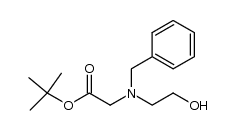 tert-butyl 2-(benzyl-(2-hydroxyethyl)amino)-acetate Structure