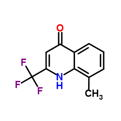 8-甲基-2-(三氟甲基)喹啉-4-醇结构式