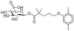 Gemfibrozil 1-O-β-Glucuronide-d6 Structure