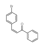 3-(4-溴苯基)-1-苯基丙-2-烯-1-酮结构式