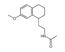 (R,S) 2-(7-methoxy-1,2,3,4-tetrahydronaphth-1-yl)ethylacetamide Structure
