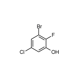 3-溴-5-氯-2-氟苯酚结构式