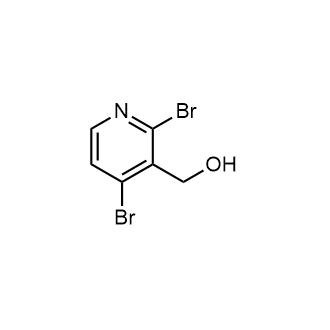 (2,4-二溴吡啶-3-基)甲醇结构式