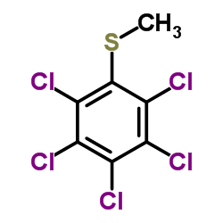 五氯硫代苯甲醚结构式