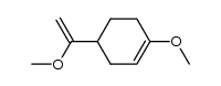 1-methoxy-4-(1-methoxy-vinyl)-cyclohexene结构式