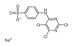 4-[(2,5,6-Trichloro-4-pyrimidinyl)amino]benzenesulfonic acid sodium salt结构式