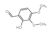2-羟基-3,4-二甲氧基苯甲醛结构式