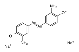 disodium,2-amino-4-(3-amino-4-oxidophenyl)arsanylidenearsanylphenolate结构式