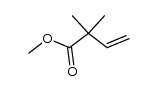 3-Butenoic acid, 2,2-dimethyl-, Methyl ester结构式