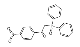 2-(diphenylphosphinoyl)-1-(4-nitrophenyl)ethanone结构式