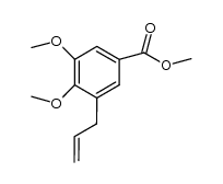 3-allyl-4,5-dimethoxybenzoic acid methyl ester结构式