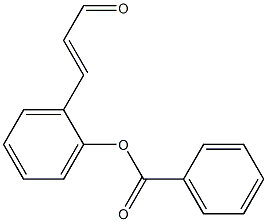 (E)-2-(3-氧代丙-1-烯-1-基)苯基 苯甲酸酯结构式