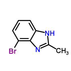 2-甲基-4-溴-1H-苯并咪唑结构式