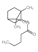 (1,7,7-trimethylnorbornan-2-yl) pentanoate Structure