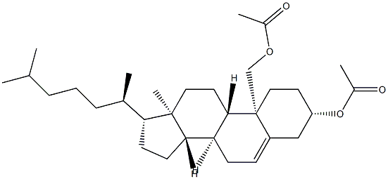 Cholest-5-ene-3β,19-diol diacetate结构式