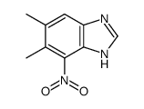 (9ci)-5,6-二甲基-4-硝基-1H-苯并咪唑结构式
