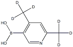 (4,6-bis(methyl-d3)pyridin-3-yl)boronic acid Structure