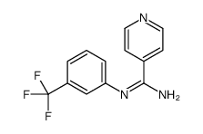 N-(α,α,α-Trifluoro-m-tolyl)isonicotinamidine Structure