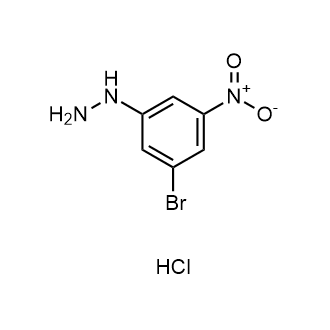 (3-溴-5-硝基苯基)肼盐酸盐结构式