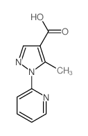 5-甲基-1-(吡啶-2-基)-1H-吡唑-4-羧酸结构式