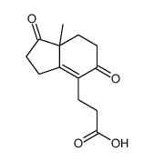3-(7a-methyl-1,5-dioxo-2,3,6,7-tetrahydroinden-4-yl)propanoic acid Structure