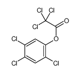 (2,4,5-trichlorophenyl) 2,2,2-trichloroacetate Structure