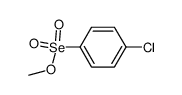 p-Chlorobenzeneselenonic acid methyl ester Structure