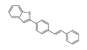 2-[4-(2-phenylethenyl)phenyl]-1-benzothiophene结构式