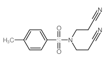 Benzenesulfonamide,N,N-bis(2-cyanoethyl)-4-methyl-结构式
