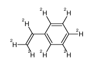 Styrene-d8,polymerized结构式