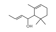 (E)-2,6,6-Trimethyl-α-(1-propenyl)-2-cyclohexene-1-methanol结构式