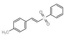 Benzene,1-methyl-4-[(1E)-2-(phenylsulfonyl)ethenyl]- Structure