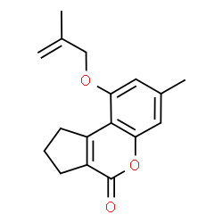 7-methyl-9-(2-methylprop-2-enoxy)-2,3-dihydro-1H-cyclopenta[c]chromen-4-one Structure
