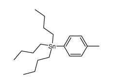 tributyl(p-tolyl)stannane Structure
