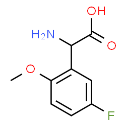 2-Amino-2-(5-fluoro-2-methoxyphenyl)acetic acid Structure