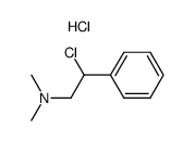 2-chloro-N,N-dimethyl-2-phenyl-ethanamine hydrochloride Structure