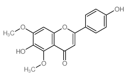 6-Hydroxy-2-(4-hydroxyphenyl)-5,7-dimethoxy-4H-chromen-4-one Structure